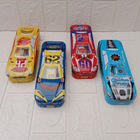 

Tempat Pensil Mobil Kaleng Anak 2 in 1 / Pencil Case Kaleng