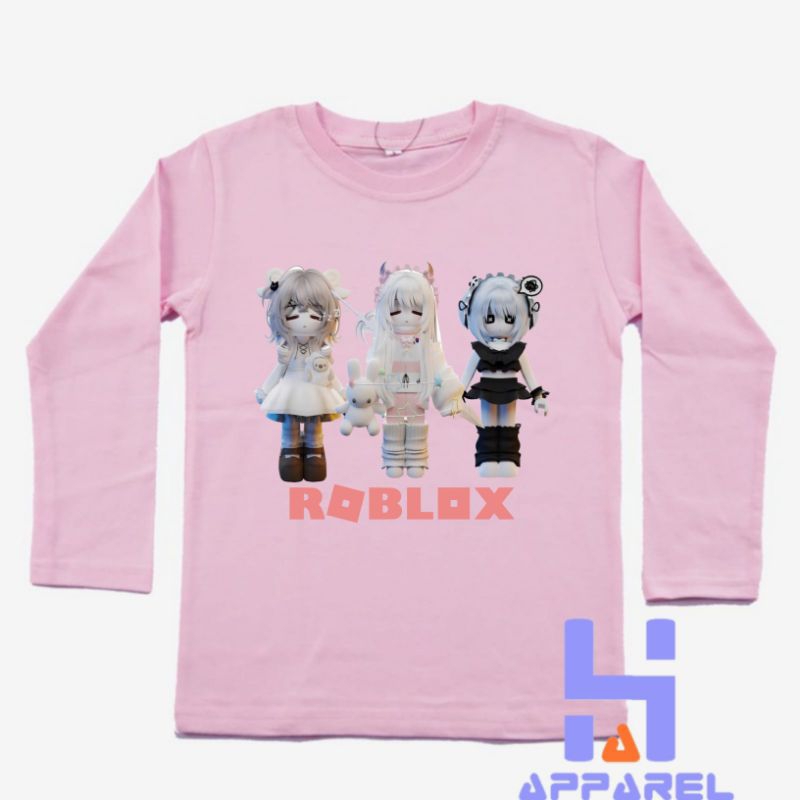 BAJU ANAK KAOS ANAK ROBLOX GIRL LENGAN PANJANG