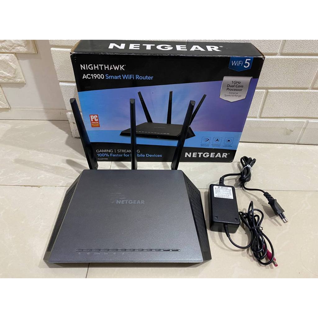 Netgear Nighthawk R7000 Wireless Gigabit Router AC1900 WIFI5 Dual Band WiFi 5