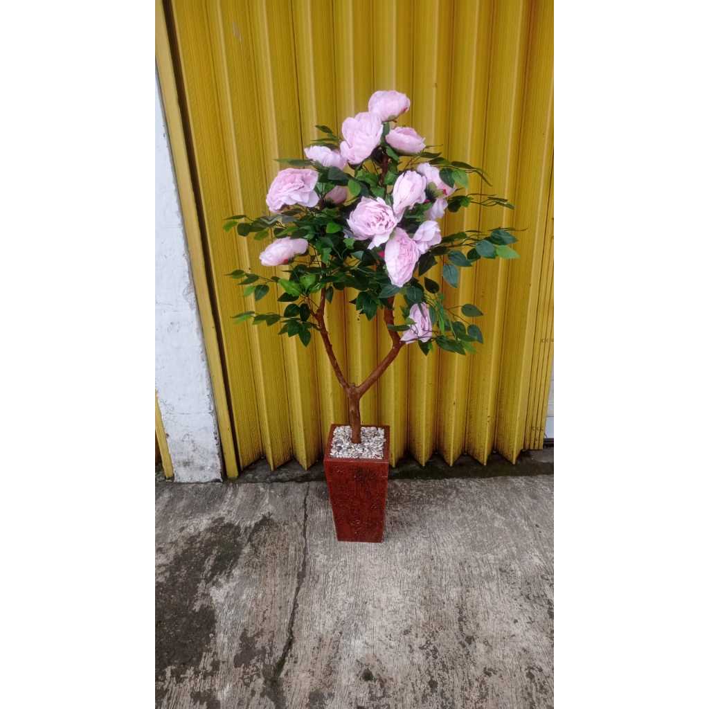 Pohon Beringin mix rose/Pohon hias plastik/Pohon artificial
