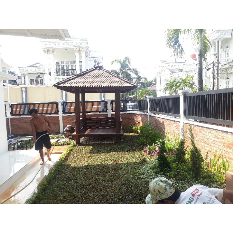 saung gazebo kayu kelapa-saung gazebo