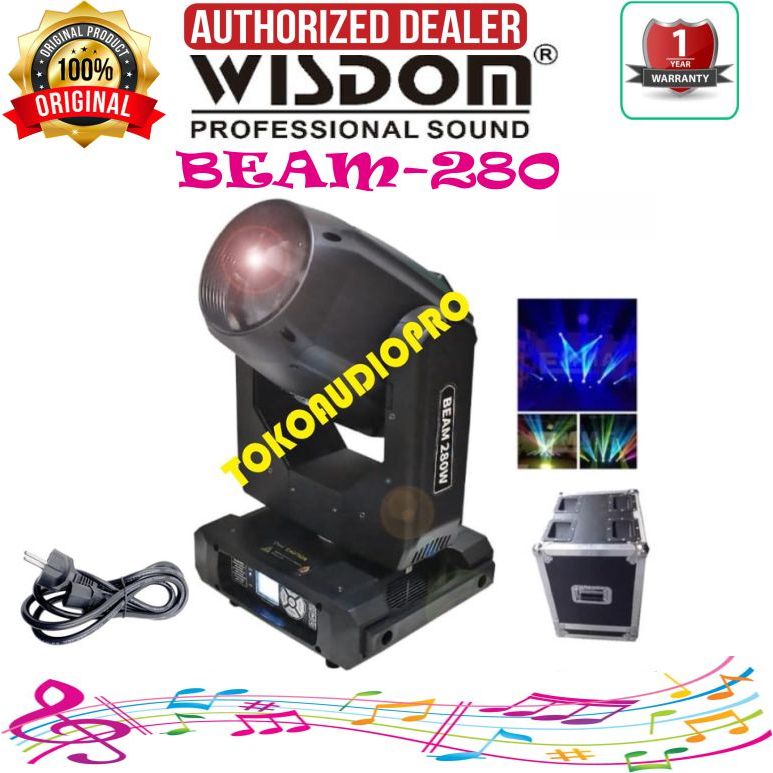 Beam 280 Wisdom VB280 Moving Light Head Beam Light Lampu Panggung Original Beam280 VB-280