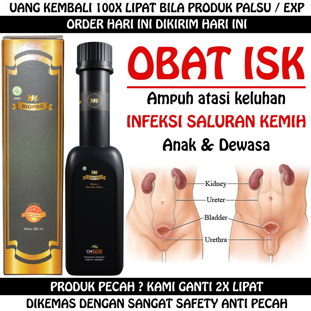 Obat Infeksi Saluran Kemih Anak & Dewasa, ISK, Prostat, Susah BAK Pria & Wanita Paling Ampuh Mbiopro