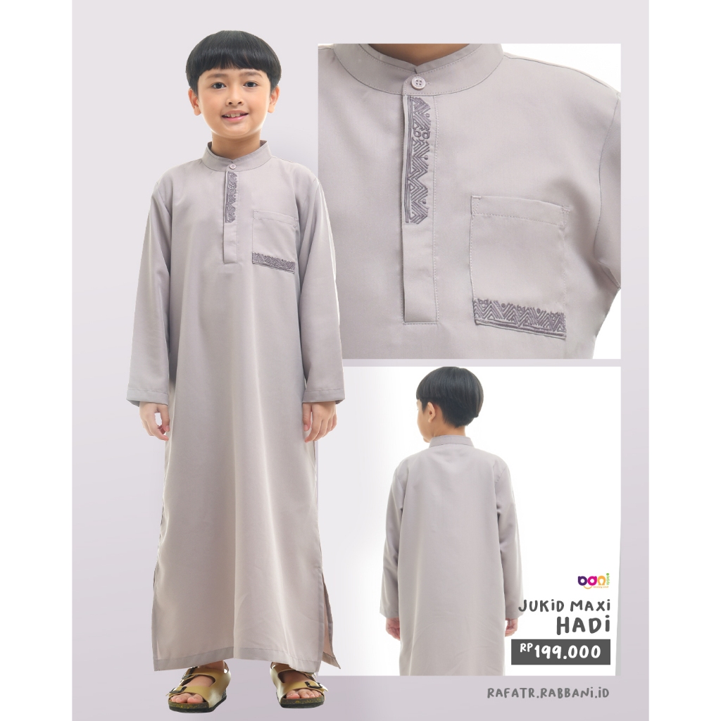 Jukid Maxi Hadi | Jubah Koko anak | Jubah anak | Baju Muslim anak Laki-laki | Koko anak [Ori Rabbani