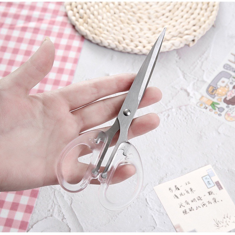 

Gunting kertas transparan/Gunting Kertas Aesthetic Transparan Scissors Scrapbook