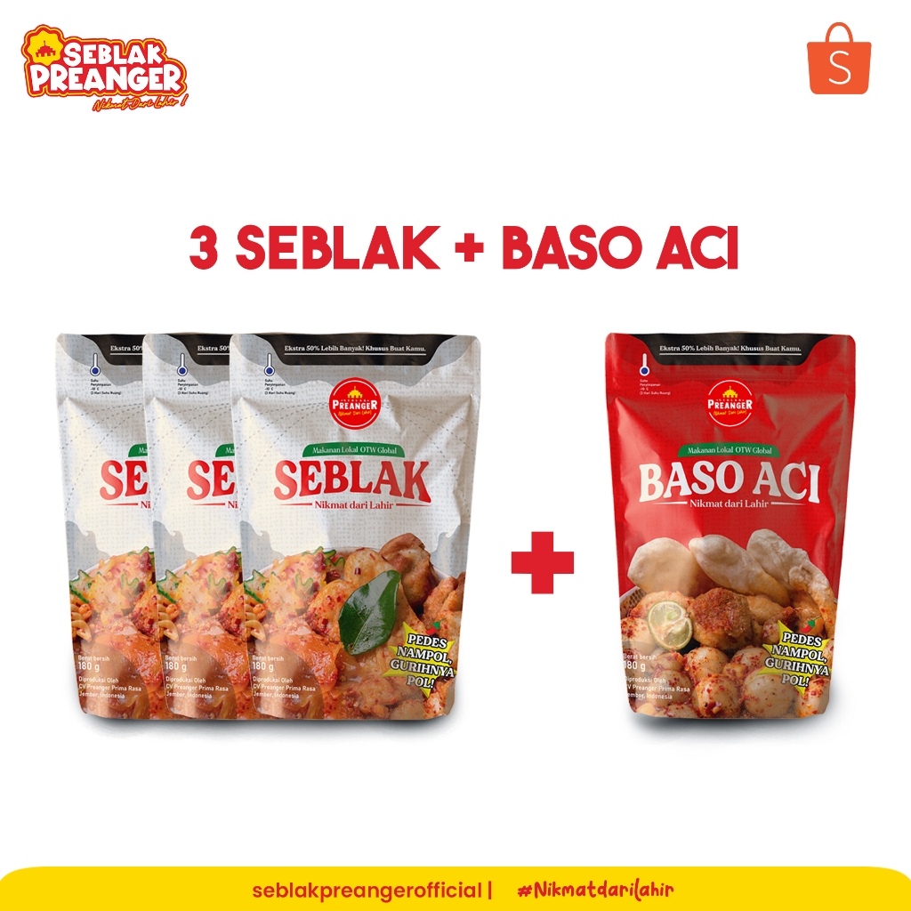 

PAKET 3 SEBLAK FREE 1 BASO ACI