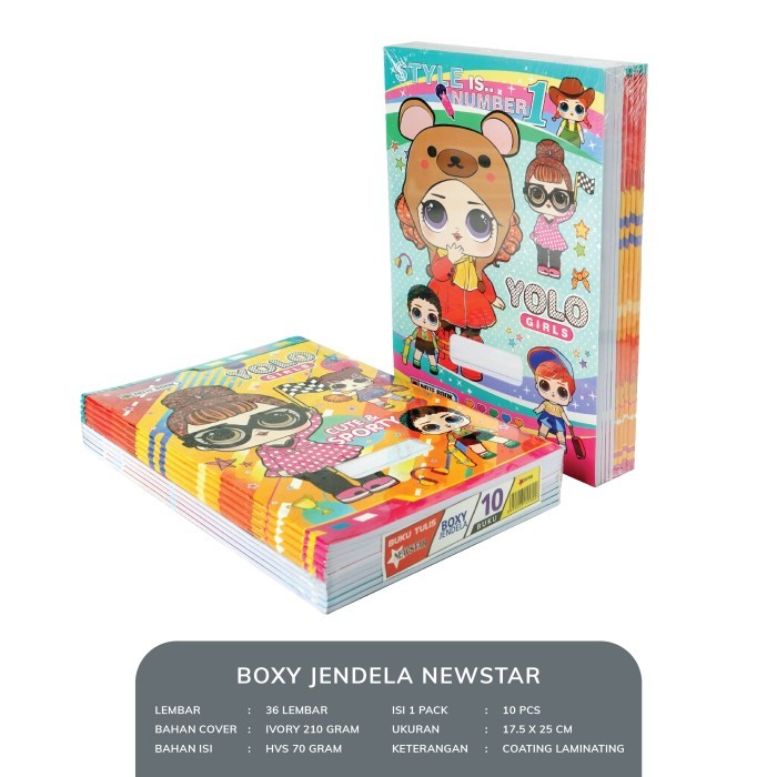 

Buku Tulis Boxy Jendela NEW STAR