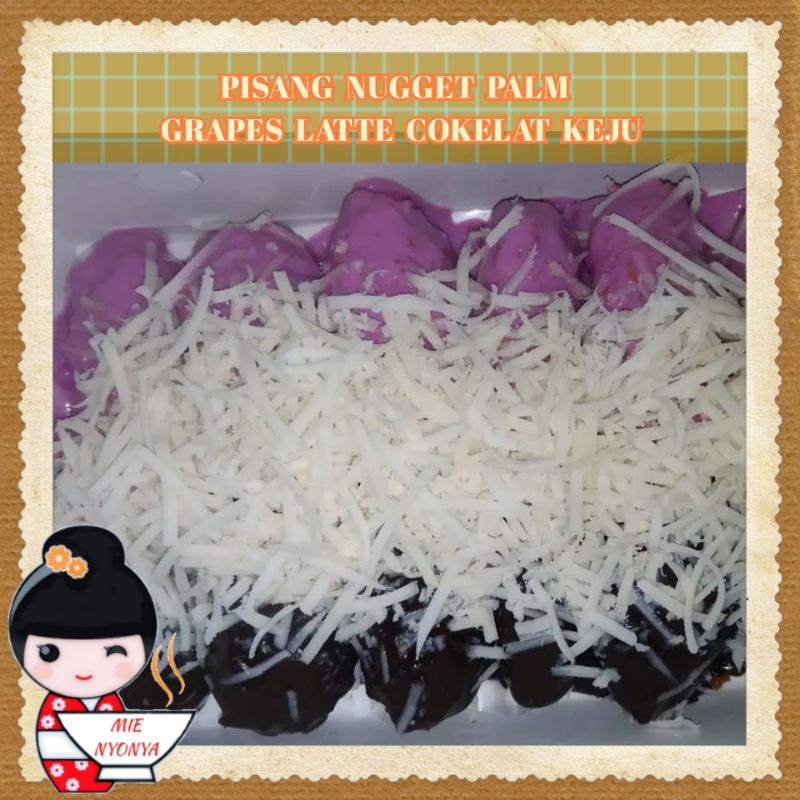 

Pisang nugget palm grapes latte cokelat keju