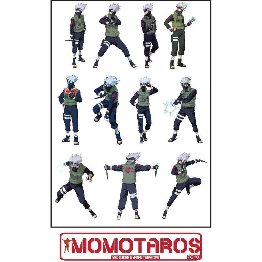 

Sticker murah antiair transparan Naruto Kakashi Sasuke Sakura 1 pc