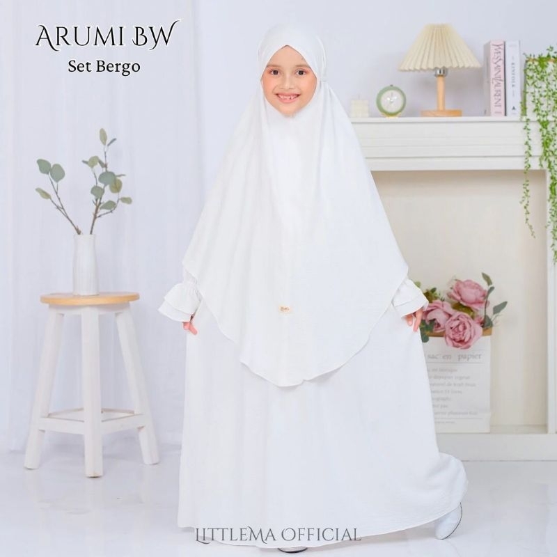 Arionfashion - Arumi Set Dress Gamis Anak Perempuan Usia 3 - 11 Tahun