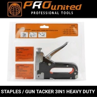 

Staples / gun tacker 3in1 heavy duty pro united