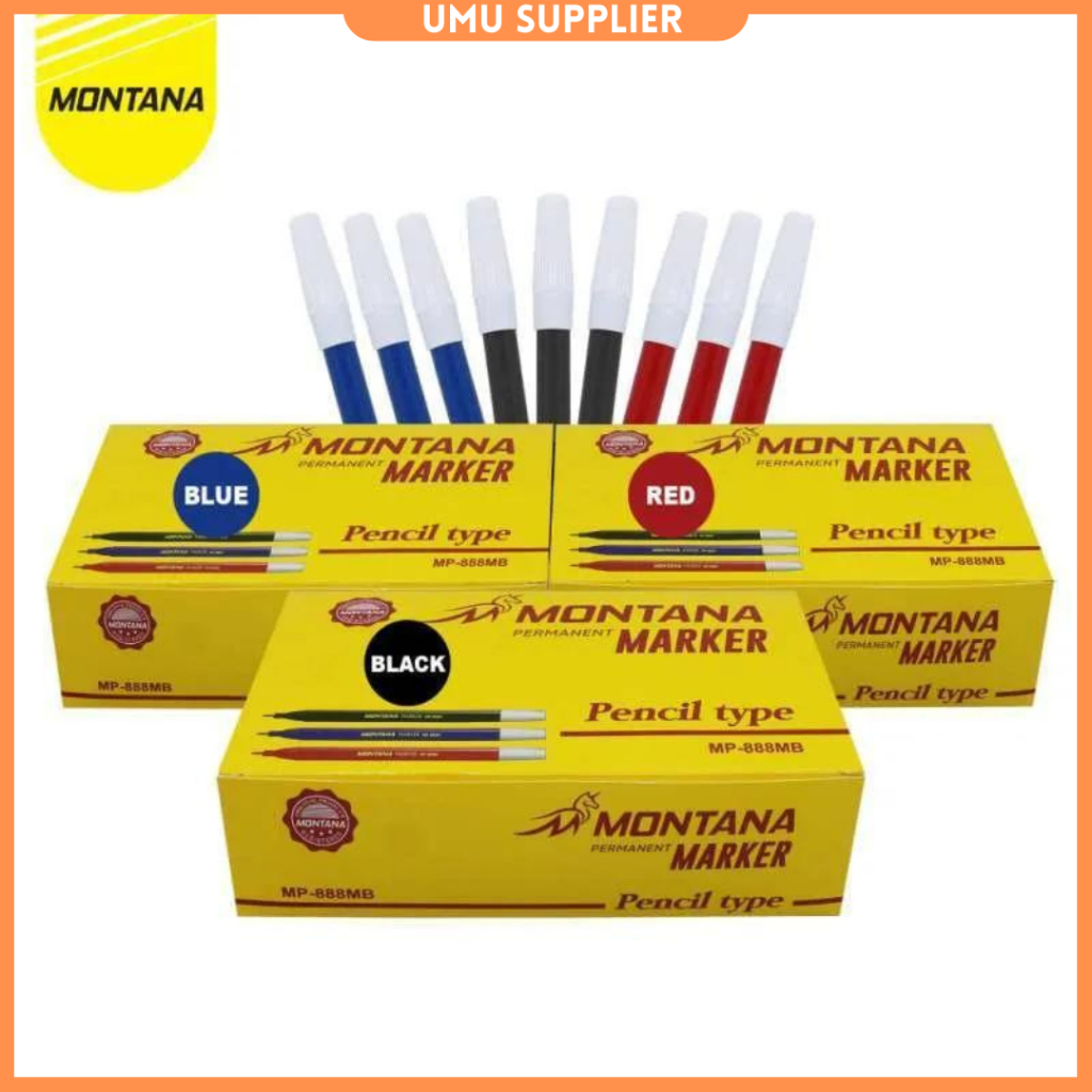 

(UMU SUPPLIER) MONTANA SPIDOL MARKER PERMANEN KECIL MP888MB ROUND TIP