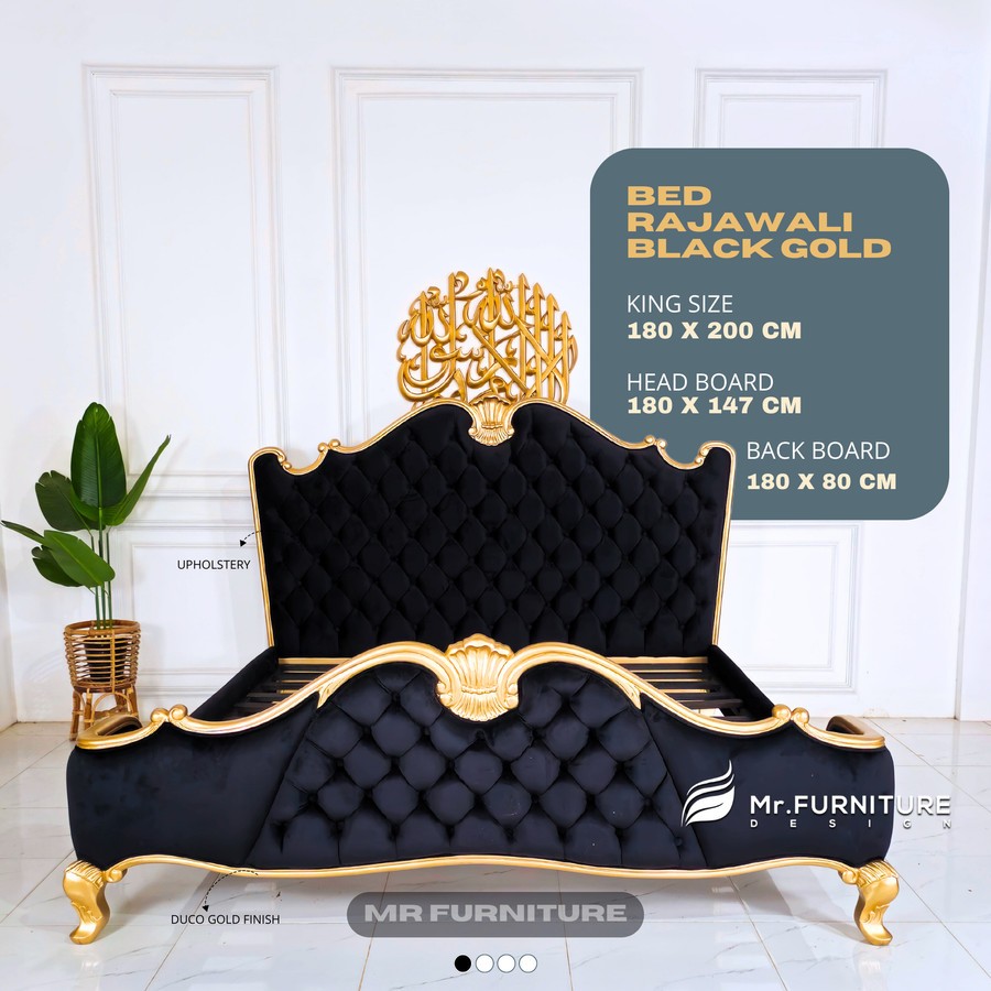 bed rajawali dipan bludru halus