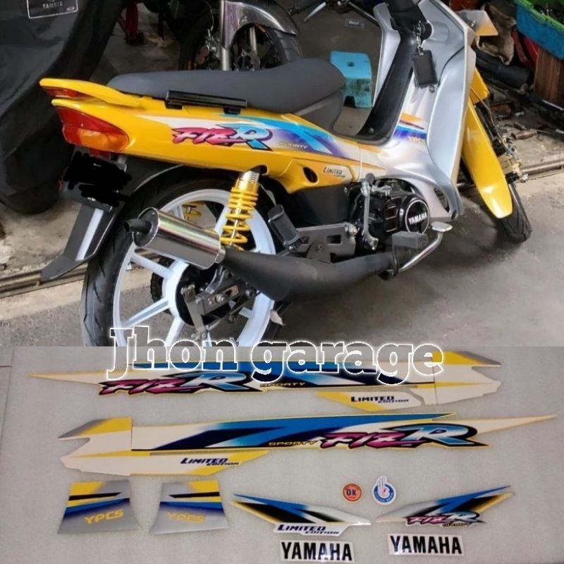 Lis stiker striping motor FIZ R limited edition LE tahun 2000 2002 warna kuning