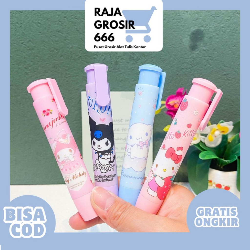 

ERASER HAPUSAN CETEK DEPRESSIBLE MOTIF SANRIO ER-1281 PENGHAPUS LUCU IMUT KADO UNIK COD