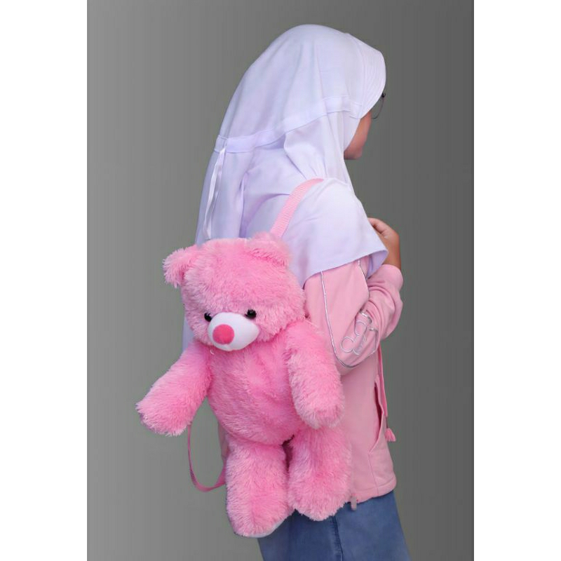 Tas Boneka beruang tas ransel beruang pakai baju ransel anak tas ransel