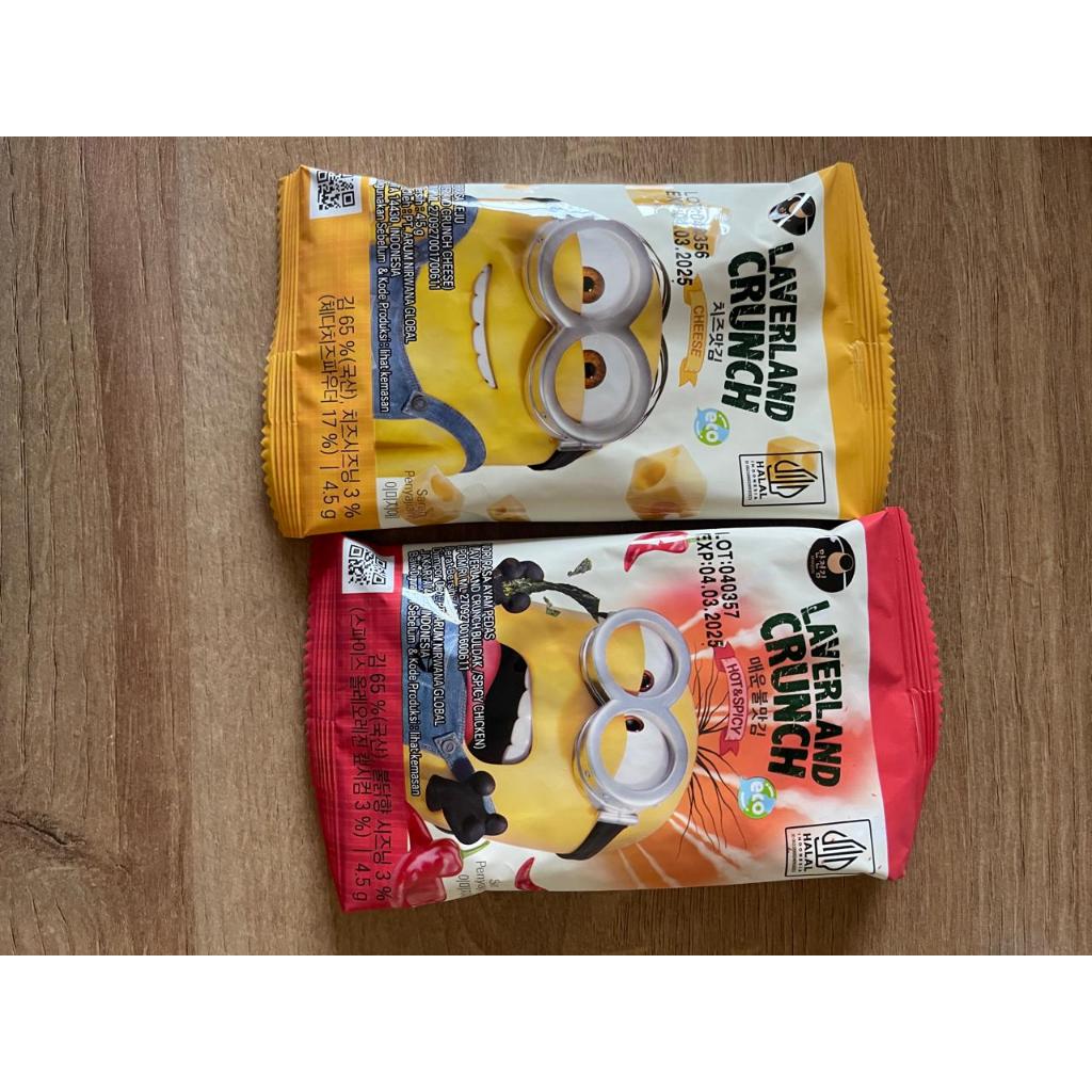 

(ECER) Laverland Crunch Korean Seaweed Hot & Spicy ,Seaweed Cheese 4.5g