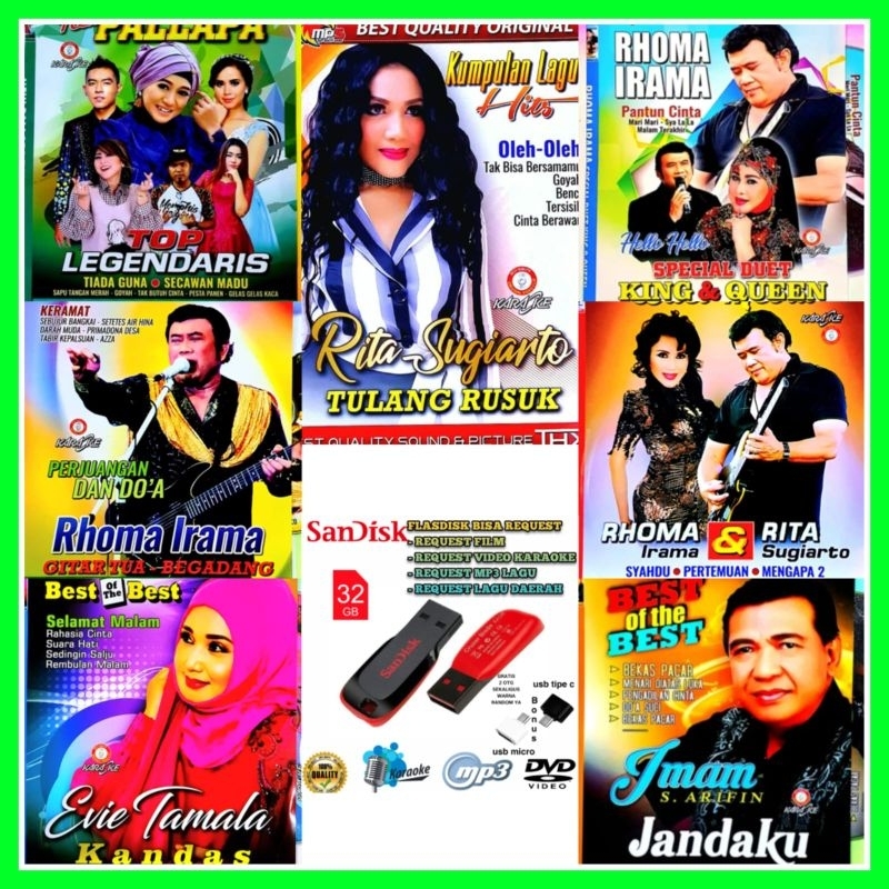 FLASHDISK KARAOKE DANGDUT KASET DVD MP5 MUSIK LAGU IDA LAILA-LAGU IDA LAILA-LAGU IDA LAILA LAWAS-LAG