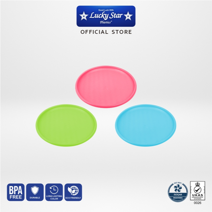 Lucky Star - Tampah Beras 40 cm Warna supplier tampah plastik grosir nyiru badang tampi plastik namp