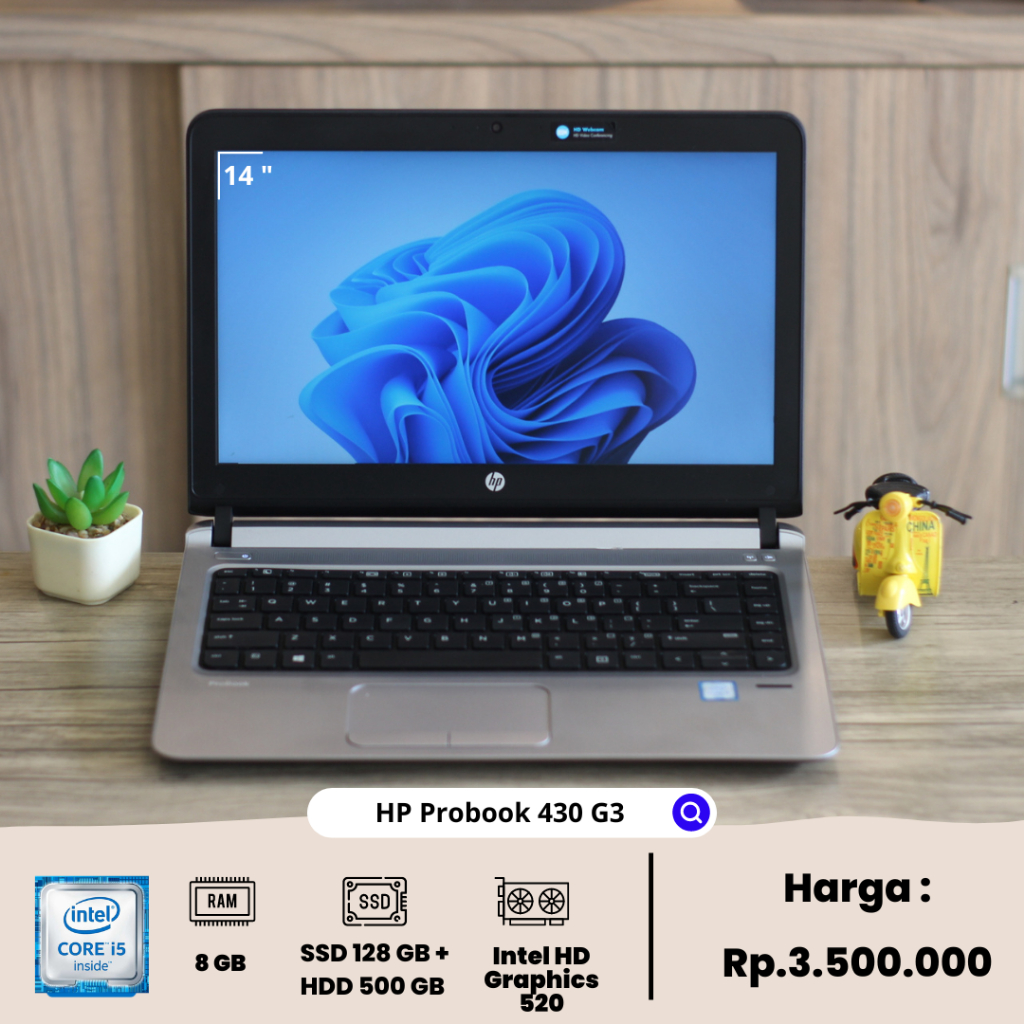 laptop 3 jutaan hp probook 430 g3