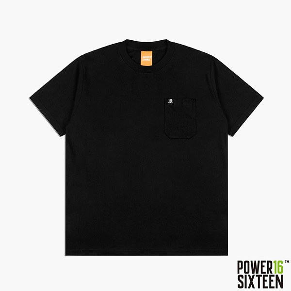 Geoff Max - Heavyweight 16s (Power16) - Pure SS 16 Black | Baju Pocket Kaos Pria Wanita T-shirt Unis