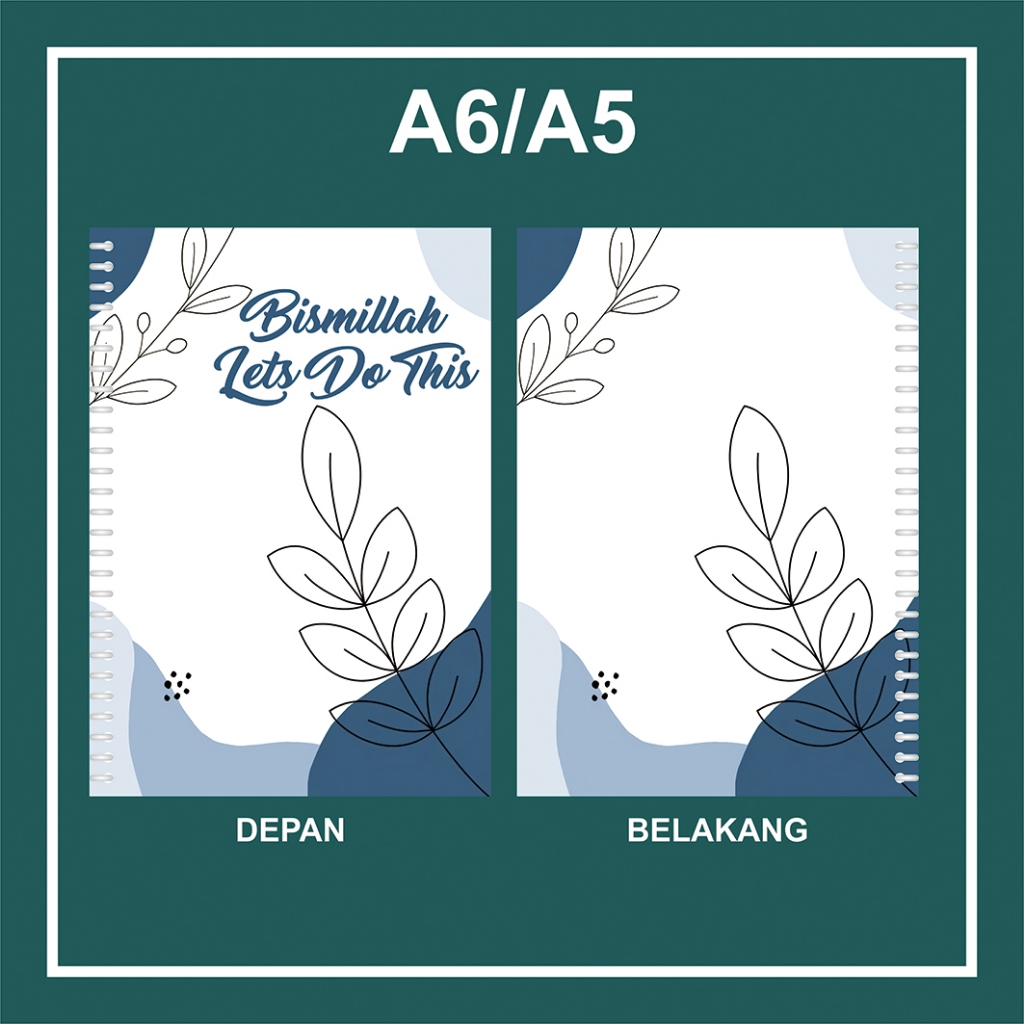 

NOTEBOOK (NB009) Buku Tulis Notebook A5 14,8 cm X 21 cm dan A6 10,5 X 14,8 cm Spiral Polos / Garis