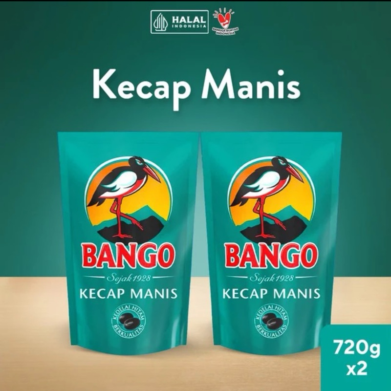 

Bango kecap manis Refil 720ml x2Pcs