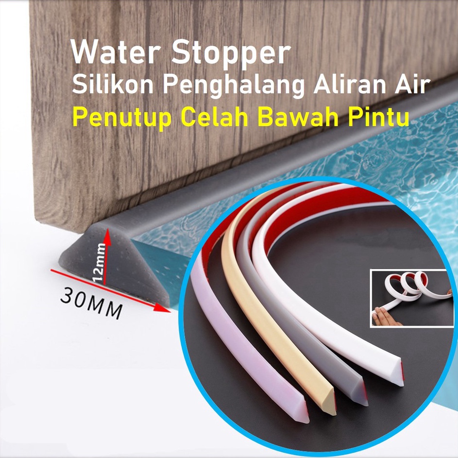 Water Stopper Bar 1M Lis Silikon Penghalang Air Banjir Genangan Air Karena Hujan Serbaa Bisa Untuk L