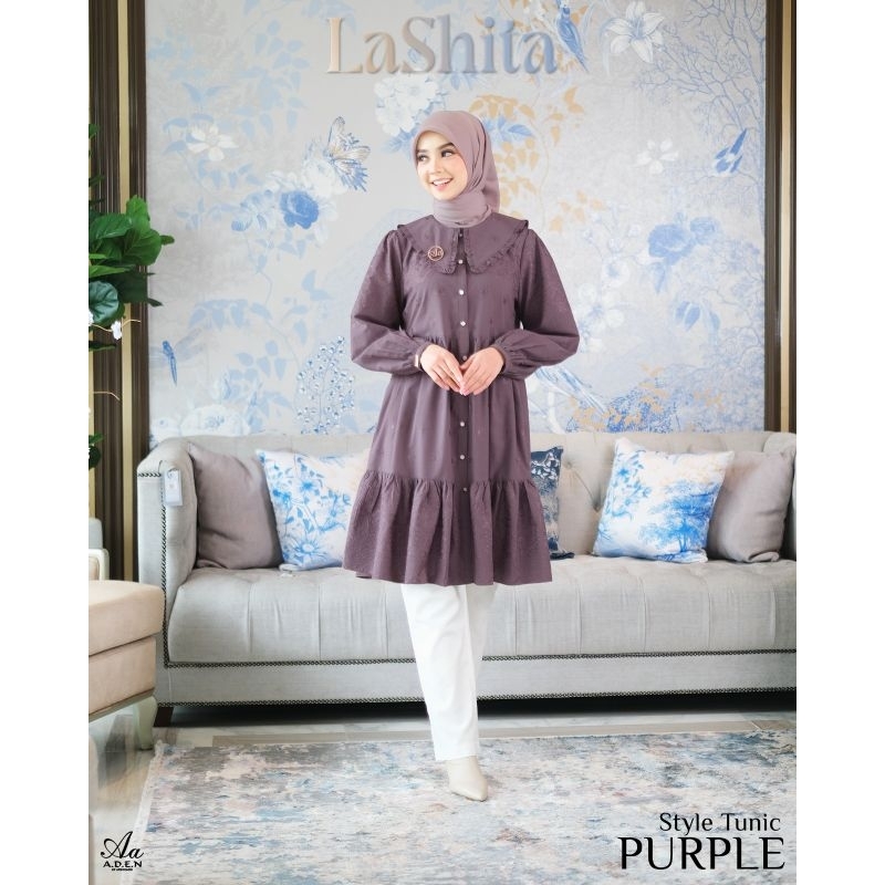 LASHITA TUNIK BY ADEN HIJAB,TUNIK SULTAN,BAJU MEWAH P.O DP D KIRIM HADIAH DULU