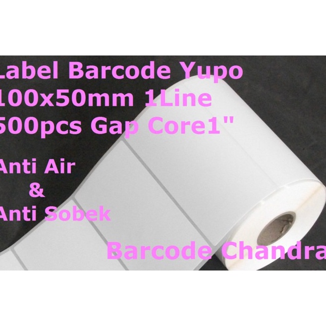 

Praktis Yupo 1x5mm 1Line 5pcs Gap 2mm Core 1 Inchi Label Sticker Barcode