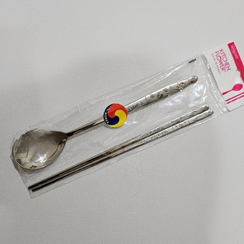 SUJEO / sendok sumpit korea ORIGINAL KOREA motif 1