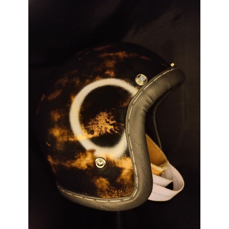 helm slim head tx500 raw, Chopper, vespa, helm custom, vintage