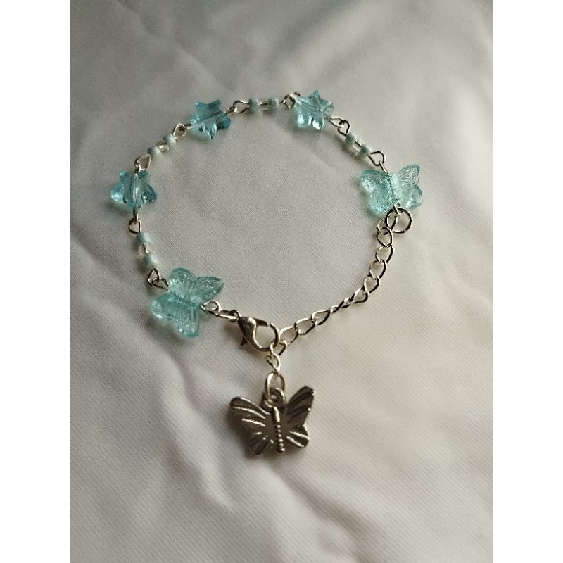 Aquamarine flutter bracelet