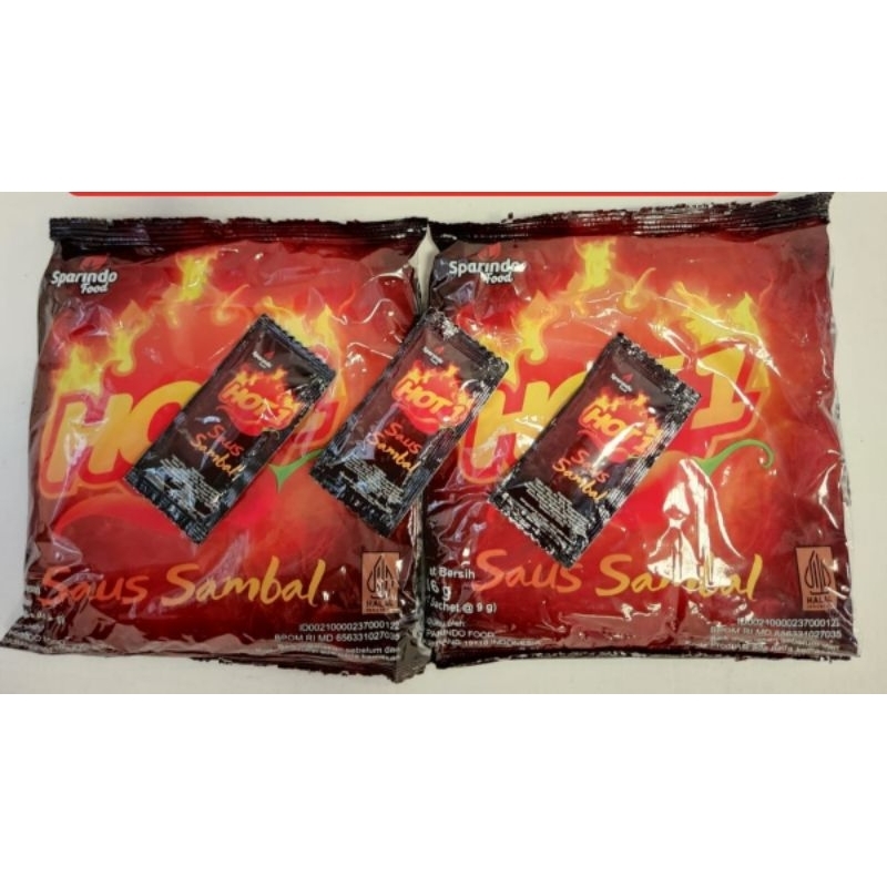 

LAKU HOT1 Saus Sambal Sachet 1 DUS 9 gr x 20 pack