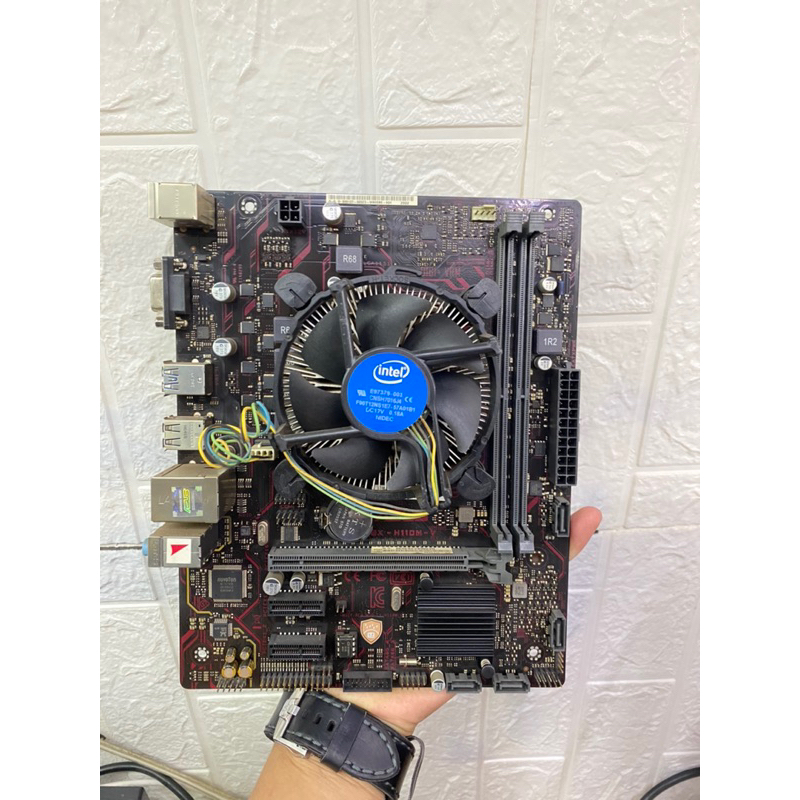 Paketan Motherboard ASUS EX-H110M-V Procesor G4560 Gen 6 Fen procesor Mantap