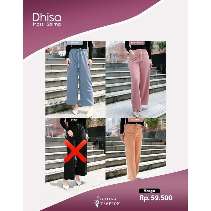 Dhisa Pants Ghina Fashion Celana Homedress ternyaman termurah