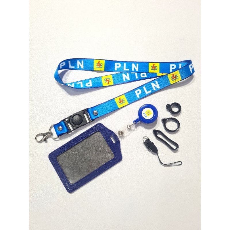 

Lanyard PLN BIRU | custom logo | print lanyard - gantungan hp - holder - yoyo logo