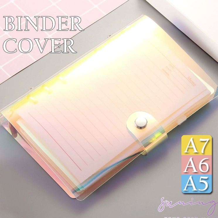 

Terdepan A6 A5Clear Soft PVC Not Binder Cover Planner 6Ring LooseLeaf Folder