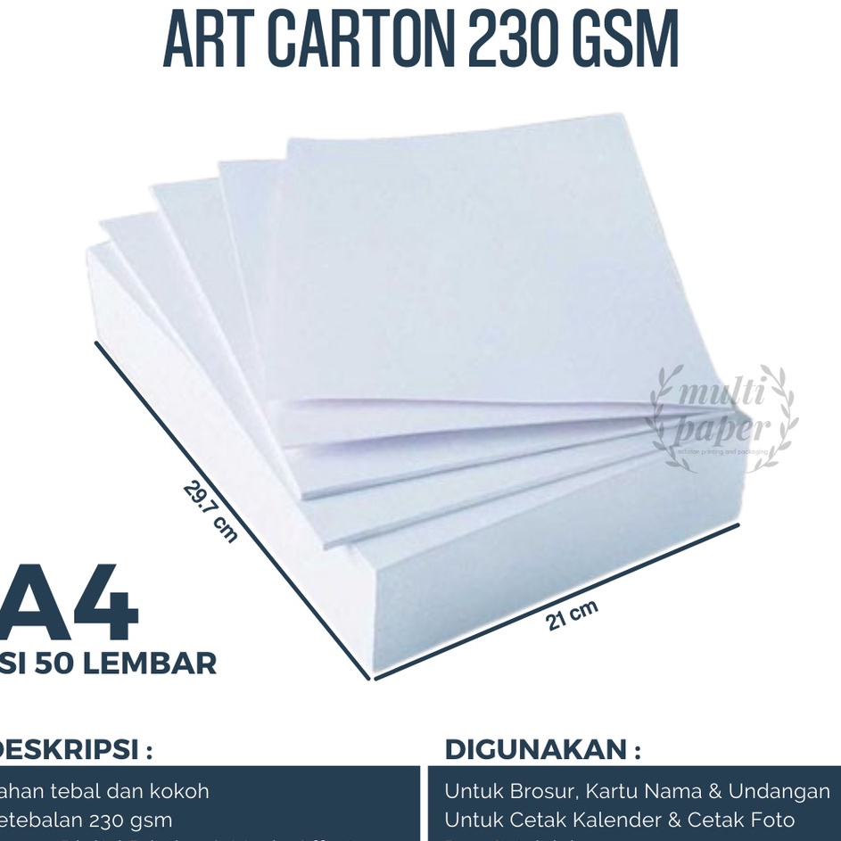 

Ready Kes Art Carton 23 gsm A4 isi 5 lembar Art Karton A4