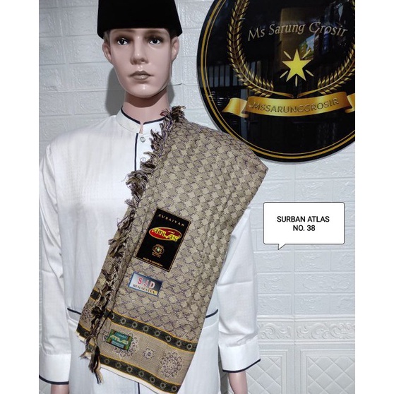 Grosir Gembira  Surban Atlas Sjd Jaquard Sorban