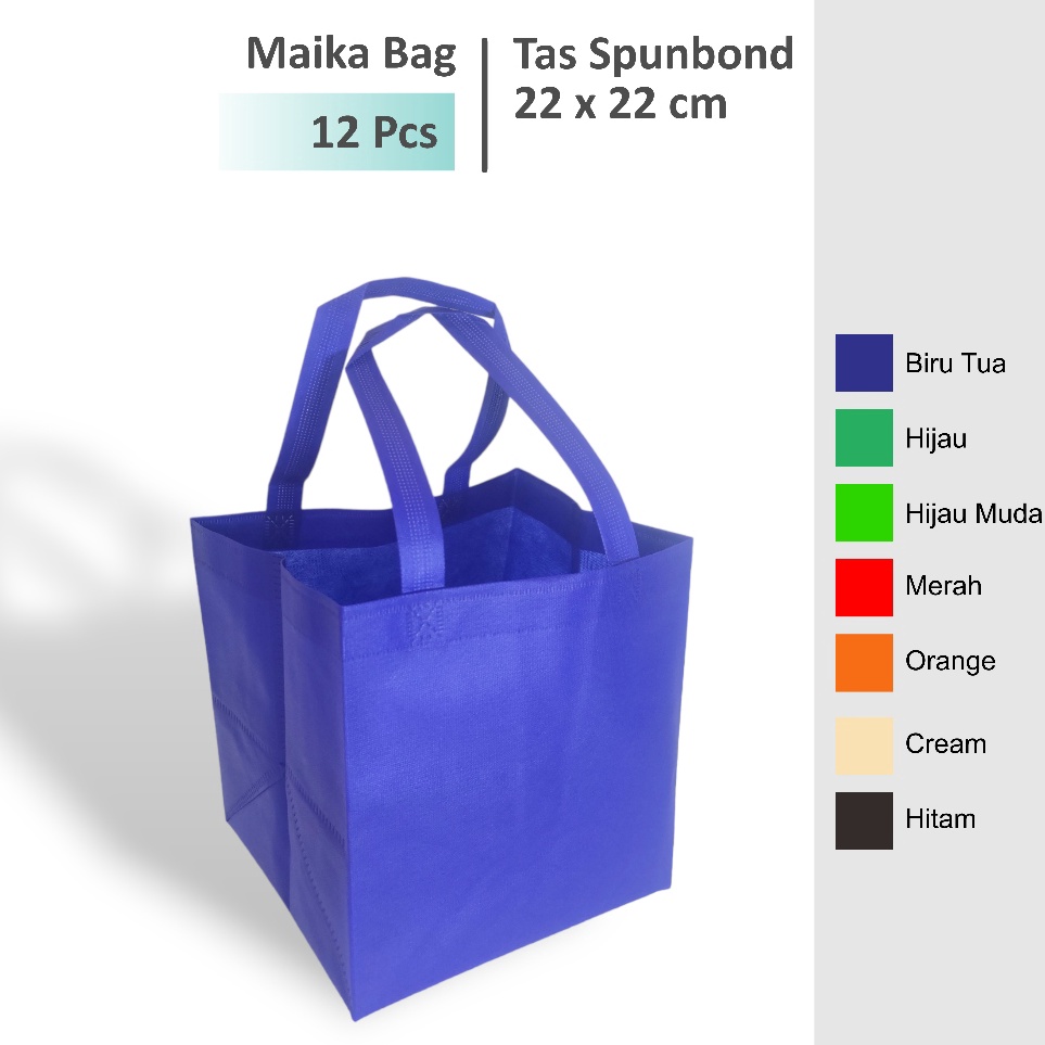 

Kirim Sekarang 12 Pcs Tas Hajatan 22x22 cm Tas Box Nasi Tas Spunbond