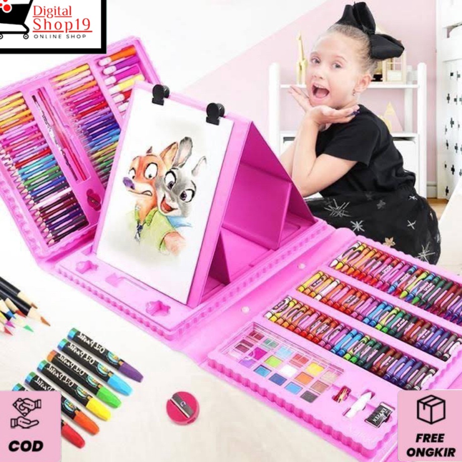 

DS COD Colouring Set 15 Pcs Pensil Warna Crayon Set Stationary