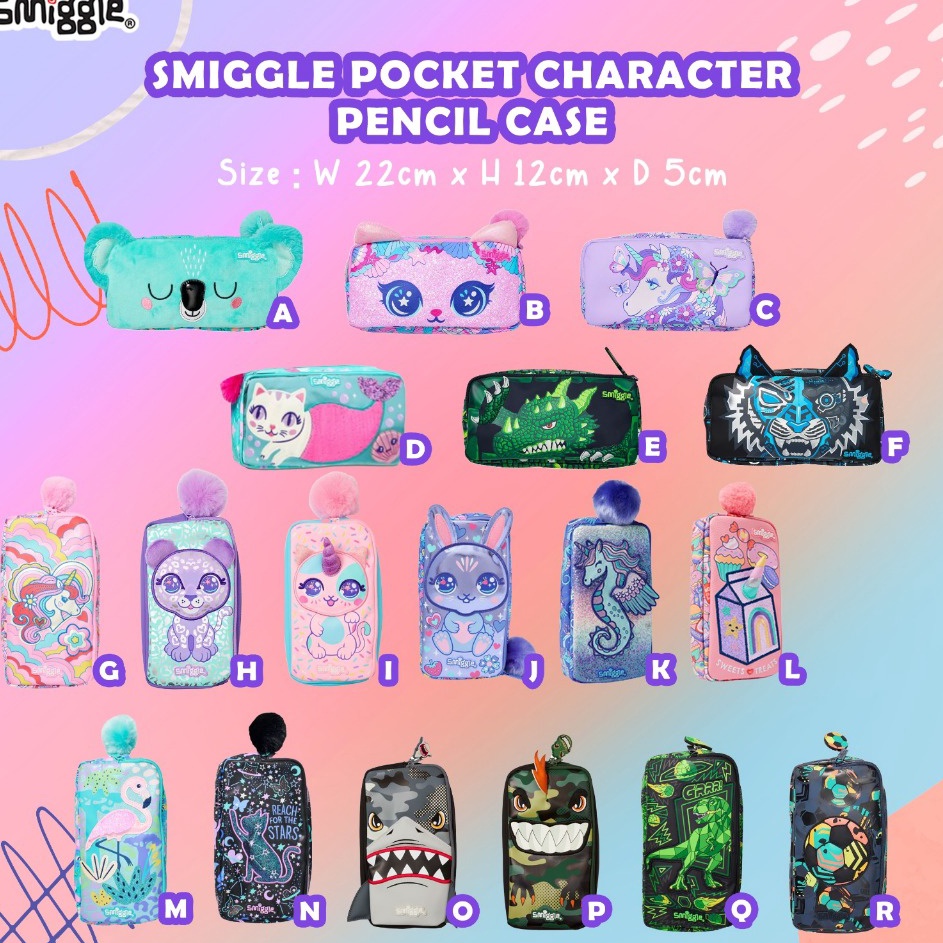 

SMIGGLE Better Together Pocket Character Pencil Case SMCC
