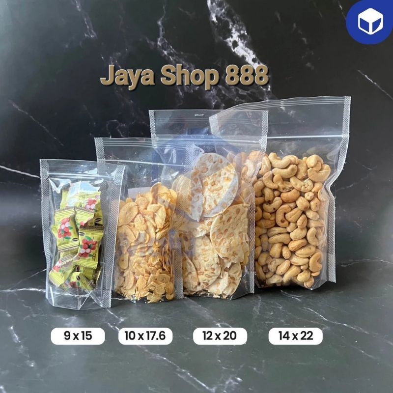 Isi 50 Pcs Standing Pouch SEAL LEBAR 12x20 / Plastik Standing Pouch Jajan