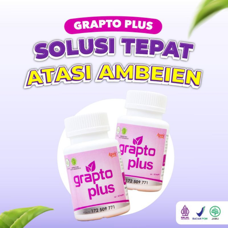 Grapto plus solusi ampuh dan tepat atasi ambeien wasir benjolan bab berdarah dan bab tidak lancar se