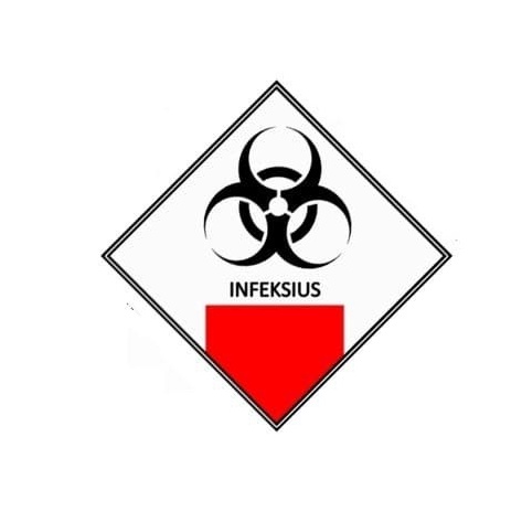

SIGN AKRILIK PLAT INFEKSIUS LIMBAH B3 UK 25X25CM
