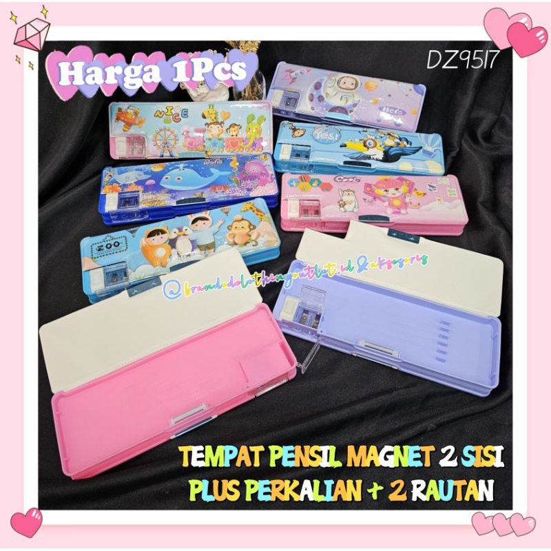 

KOTAK PENSIL MAGNET 2SISI PLUS 2RAUTAN + PERKALIAN / TEMPAT PENSIL FANCY IMPORT / TEMPAT PENSIL KARAKTER LUCU / CUTE PENCIL CASE / DZ9517