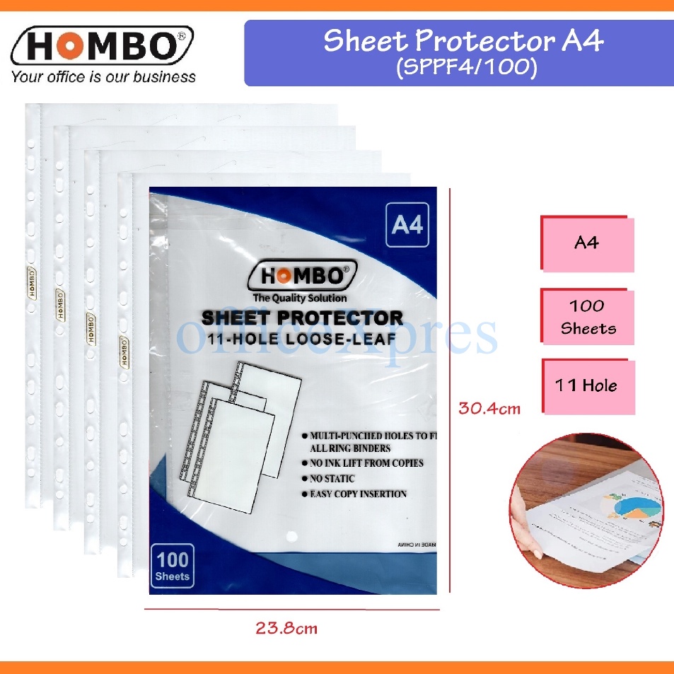 

Sheet Protector A4 Document Protector Plastik Sleeves 1 Lembar PP Pocket