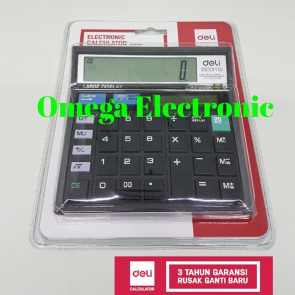 

Deli 39231 Calculator Check Correct Desktop Kalkulator Meja Office BUKAN CT512 CT 512