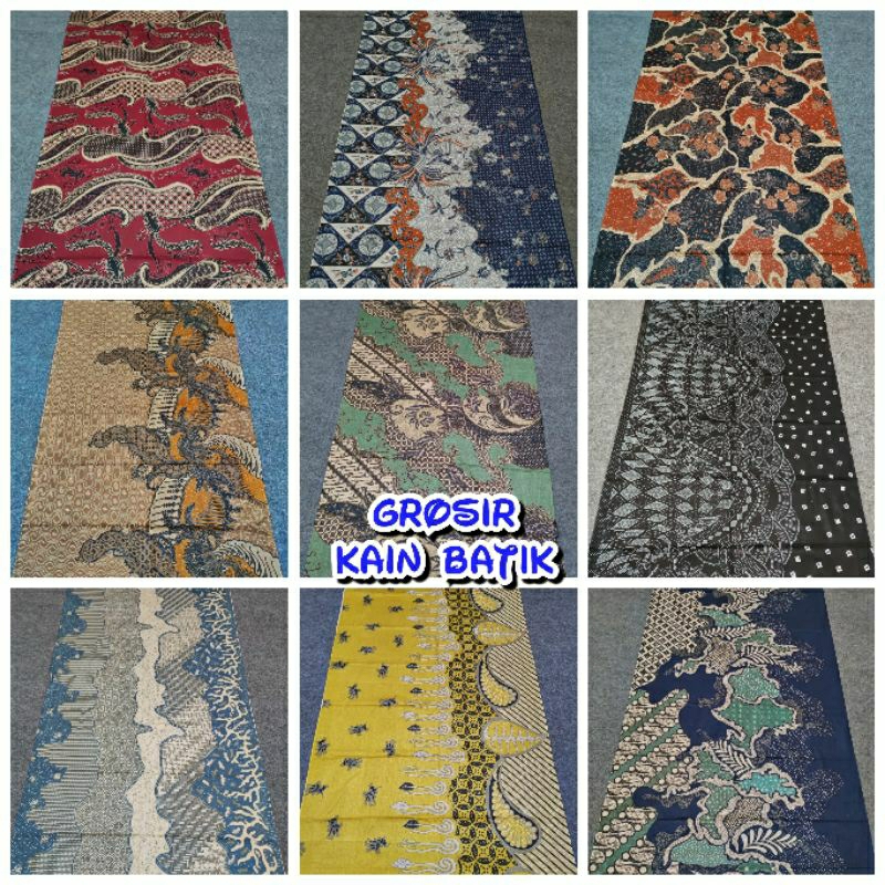 Bahan Bakal Kain Batik Pekalongan Katun Premium Berkualitas Motif Elegan Modern Seragam Kantor Umroh